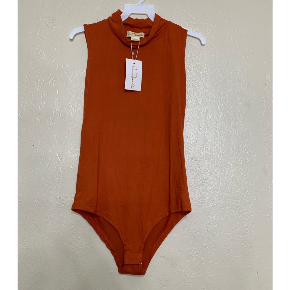 Bodysuit white turtleneck